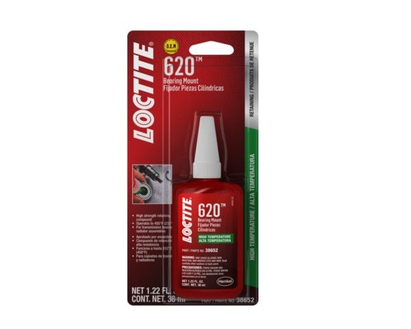 LOCTITE 620 High Temperature Retaining Compound, 36ml Bottle (Case Of 6)