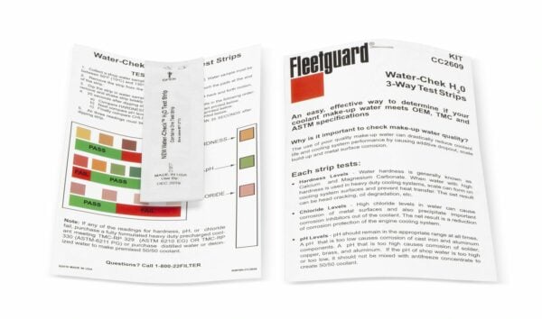 Fleetguard Water-ChekTM Test Strip, one Test Strip CC2609 (Case of 100)