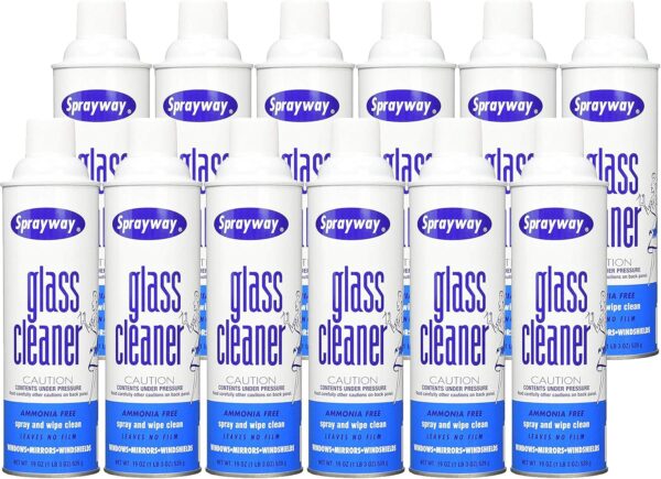 Sprayway Glass Cleaner with Foaming Spray (12 Pack)