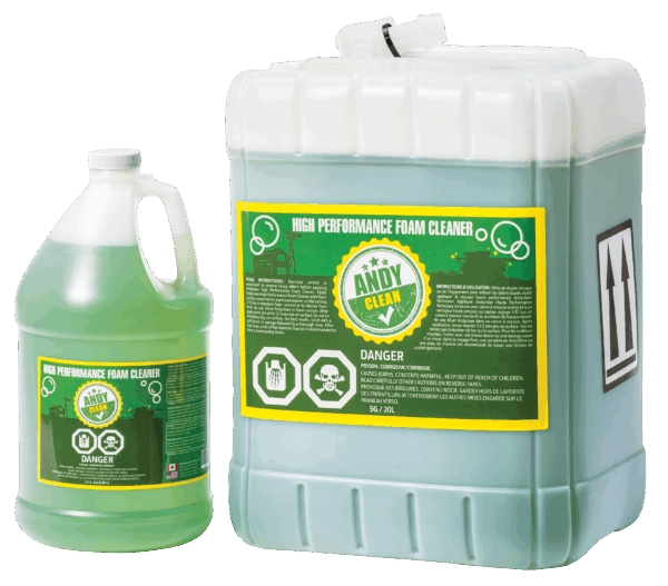 AndyClean High Performance Foam Cleaner - 1 or 5 Gallon